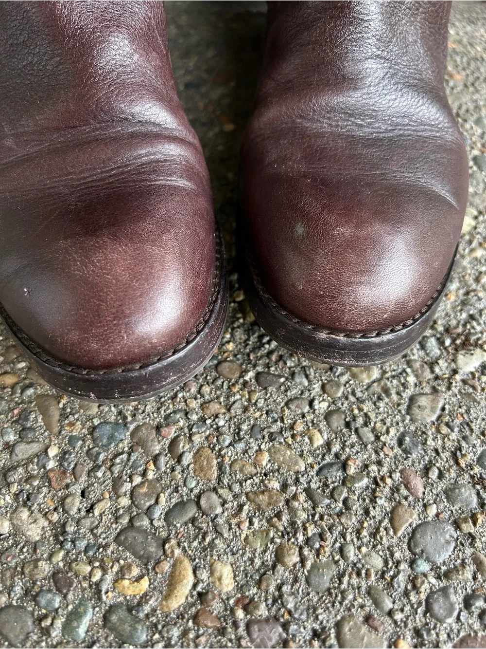 Via Spiga Tall Leather Riding Boots - Dark Brown